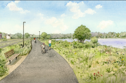 North Mill Pond Greenway Rendering